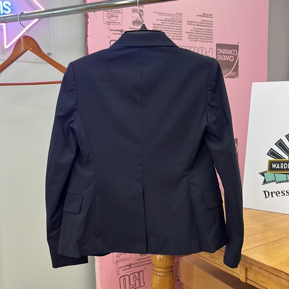 Theory Virgin Wool Blue Blazer - Picture 8 of 8